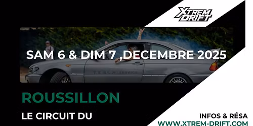 Xtrem Drift \u25b1 Stage Pilotage-Bapt\u00eame-Roulage Drift \u25b1 sur le Circuit du roussillon PERPIGNAN
