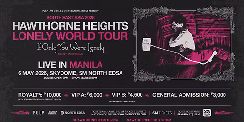 HAWTHORNE HEIGHTS LONELY WORLD TOUR LIVE IN MANILA