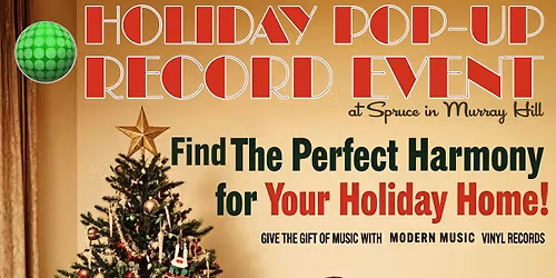 modern music Holiday Pop-Up Record Shop Event