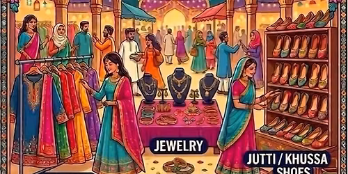 Desi shopping event handcrafted fashion clothing, jewelry and more.