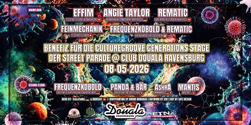 Benefiz f\u00fcr die Culturegroove Generations Stage der Street Parade @ Club Douala Ravensburg 