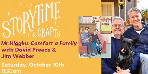 Storytime and Crafts with David Preece and Jim Webber