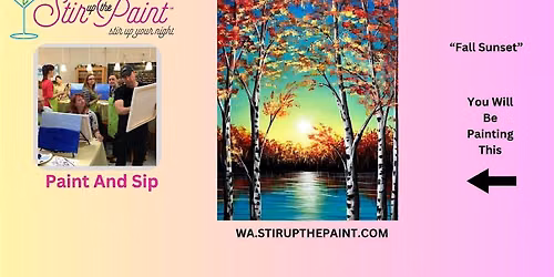 Seattle Paint and Sip, Paint Party, Paint Night  With Stir Up The Paint