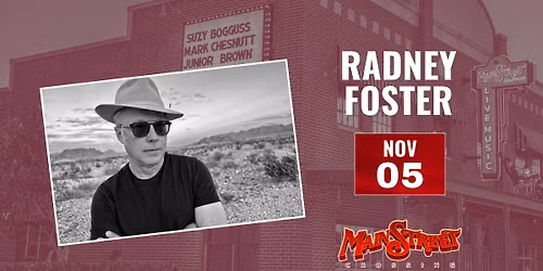 Radney Foster | LIVE at Main Street Crossing