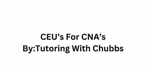AM: Pressure Sores PM: Understanding CVA's (8CEU)
