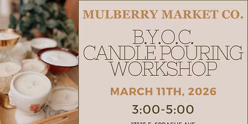 Bring Your Own Container Candle Pouring Workshop!