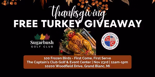 FREE Turkey Giveaway - November 23rd