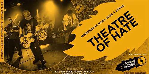 Theatre of Hate en concert au Supersonic Records \u00b7 Paris