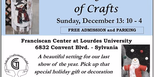 Winter Festival of Crafts 2026 presented by The Toledo Craftsman's Guild
