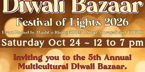 Diwali Bazaar PDX 2026