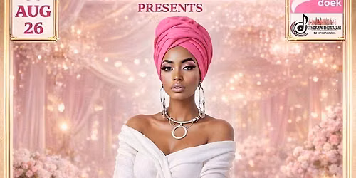 ALL WHITE WITH A PINK DOEK 