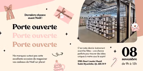 Derni\u00e8re porte ouverte de 2025 ! 