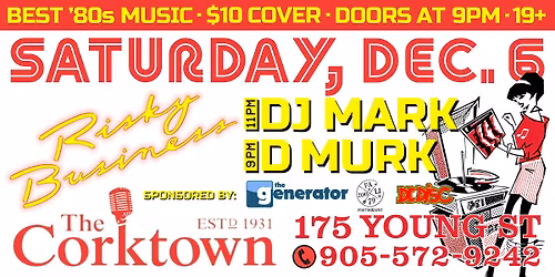 Risky Business '80s Night - Saturday, December 6, 2025