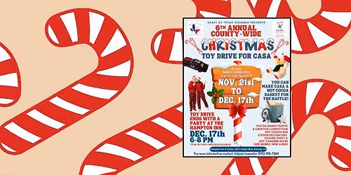6th Annual County-Wide Christmas Toy Drive for CASA