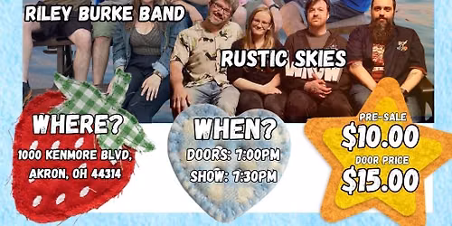 The Velvet Gentlemen \/ Rile Burke Band \/ Rustic Skies 