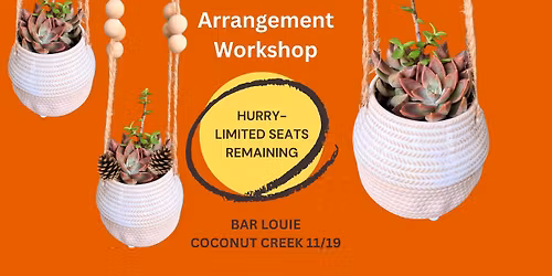 Succulent Arrangement Workshop 11\/19