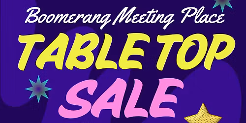 Jumble Table Top Sale