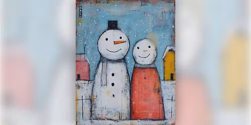 Happy Little Snowpeople - Paint Along (& NA Sip)