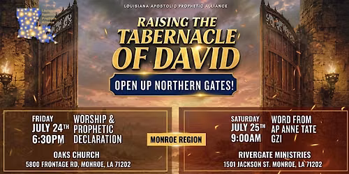 Open Up Northern Gates- Raising the Tabernacle of David (Saturday)