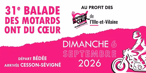 31e balade des Motards ont du C\u0153ur 