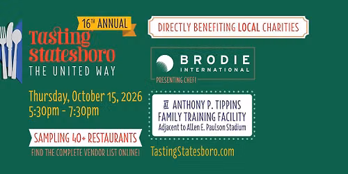 16th Annual Tasting Statesboro the United Way