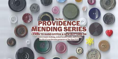 Providence Mending Series: Learn to Hand Stitch & Sew on Buttons