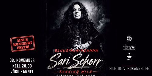 Sari Schorr Running Wild - European Tour 2026 | V\u00f5ru