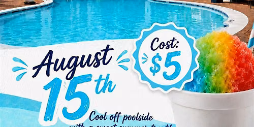 ONE Club Snow Cones by the Pool