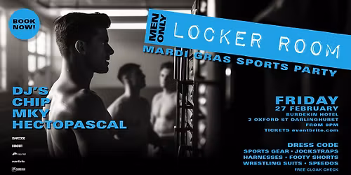 LOCKER ROOM Mardi Gras Sports Party