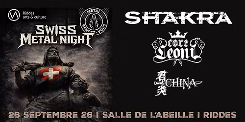 SHAKRA \u00ab Just Live Loud ! \u00bb European Tour 2026 + CoreLeoni + China | L'Abeille