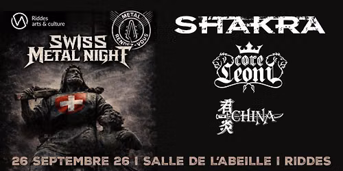 SHAKRA \u00ab Just Live Loud ! \u00bb European Tour 2026 + CoreLeoni + China | L'Abeille