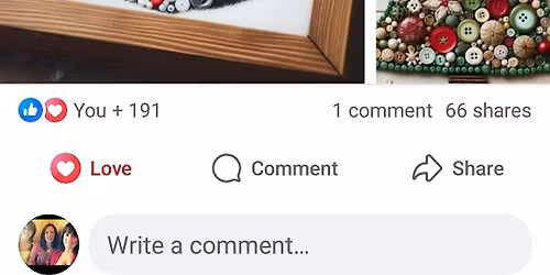 Christmas Button Art Craft Class