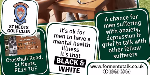 'For Men To Talk' Face-To-Face Group Meeting (St. Neots)