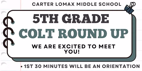 5th Grade Colt Round Up!