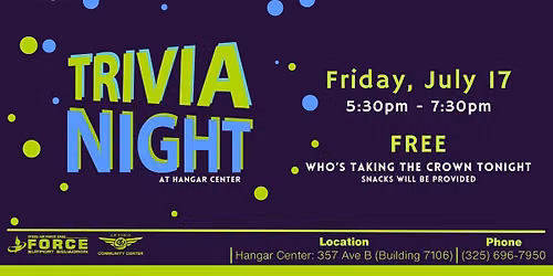 \ud83e\udde0\u2728 TRIVIA NIGHT IS NOW ON FRIDAYS! \u2728\ud83e\udde0