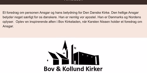 Foredrag om nordens apostel Ansgar