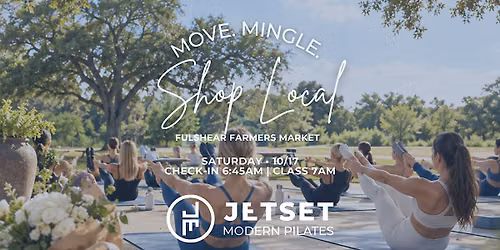 MOVE. MINGLE. SHOP LOCAL: JETSET on the Mat \u2708\ufe0f