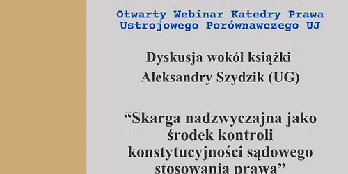 Skarga nadzwyczajna jako \u015brodek kontroli konstytucyjno\u015bci s\u0105dowego stosowania prawa