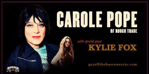 Carole Pope (w\/ Kylie Fox) - Charlotte Street Arts Centre, Fredericton NB