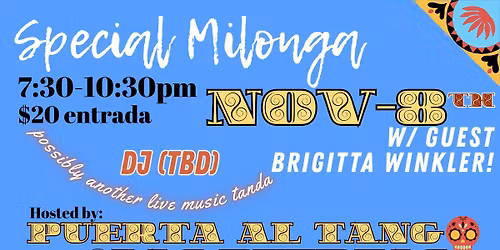 Special Milonga with Brigitta Winkler during workshop weekend!