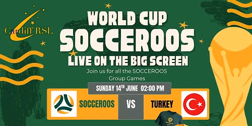 Socceroos v Turkey at Cardiff RSL