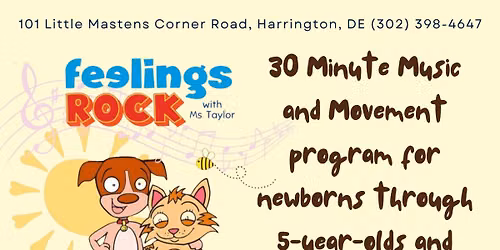 Special Storytime: Feelings Rock with Miss Taylor