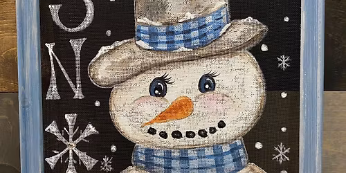 Framed Screen Snowman Paint Class