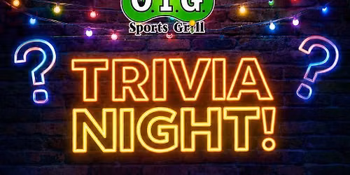 TRIVIA NIGHT @OTG!
