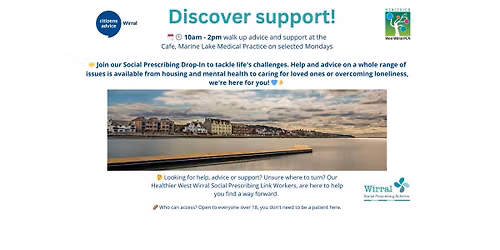 Wirral Social Prescribing Support Drop In at Marine Lake Medical