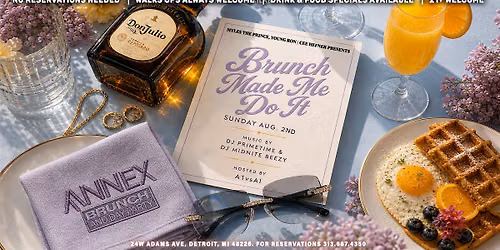Annex Brunch and Day Party on August 2 at The Annex!