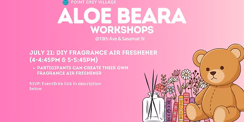 Aloe Beara Workshop: DIY Fragrance Air Freshener