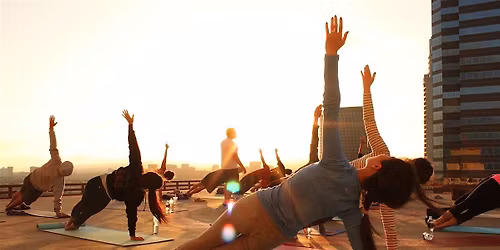 Rooftop Yoga & Sound Bath: Blue Moon Edition w\/ Dany Kaye
