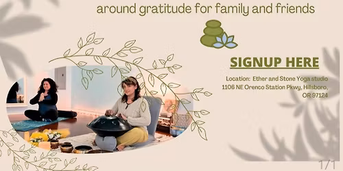 Gentle yoga, guided meditation and Sound bath.