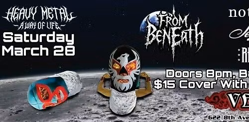 FROM BENEATH + Notedead + Seymour + Red Cain @Verns! 